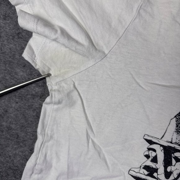 Allsaints T Shirt Mens Small White Graphic Short Sleeve Religious Nun Distressed - Picture 4 of 12